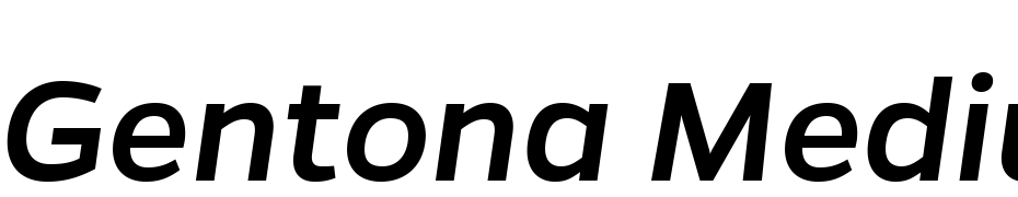 Gentona Medium Italic Yazı tipi ücretsiz indir